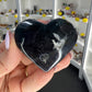 Black Fluorite Heart (UV Reactive)