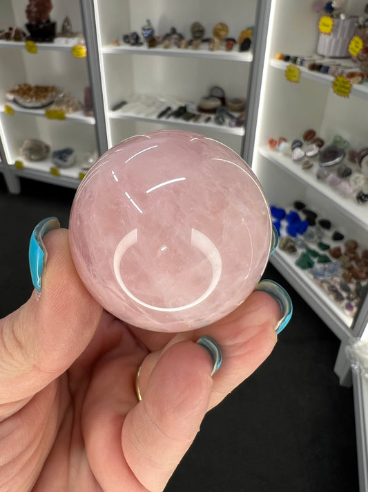 Rose Quartz Sphere with Stand