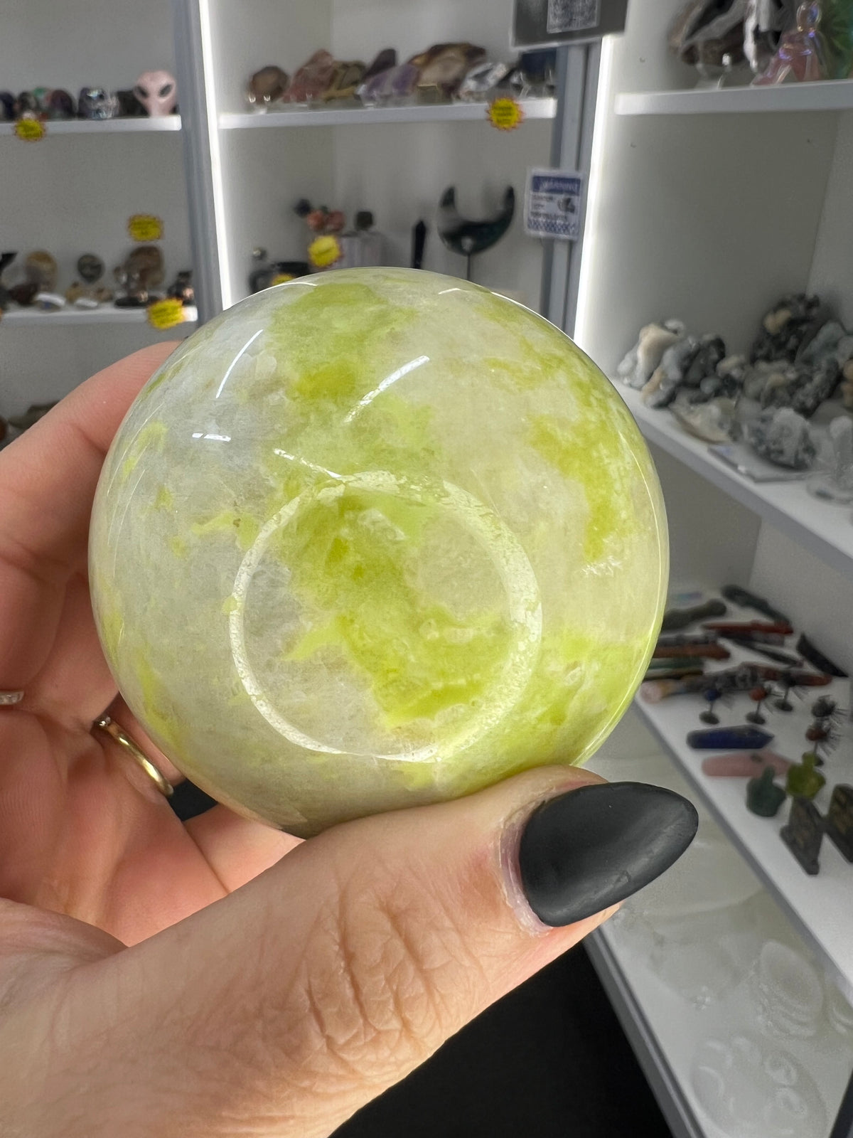 Xiu Jade Sphere on Stand