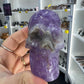Crazy Lace Amethyst Skull