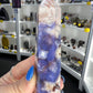 Blue Flower Agate Tower