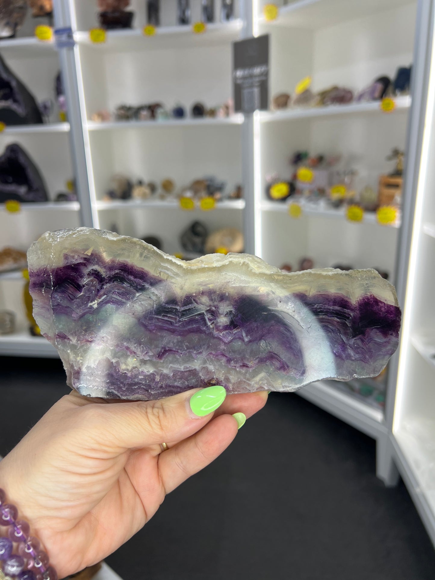 Fluorite Slab on Stand