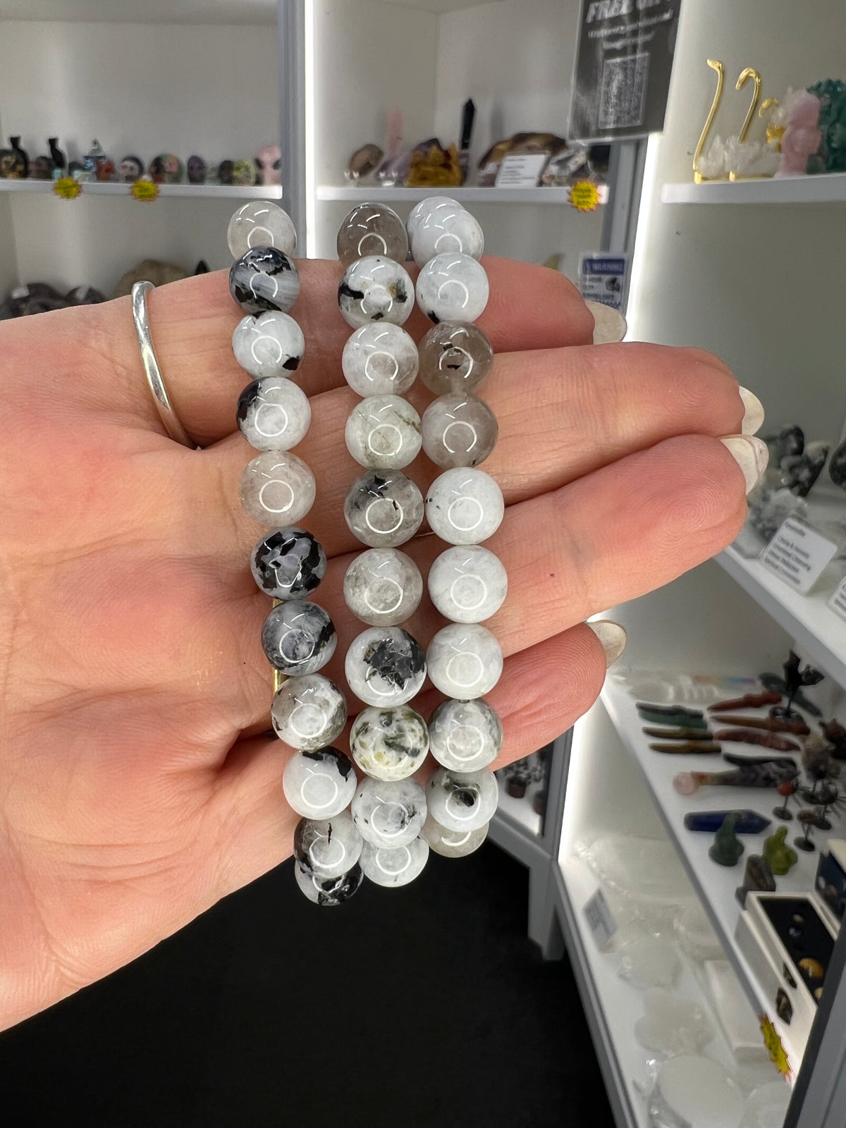 Rainbow Moonstone 8mm Bracelet