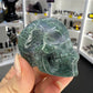 Moss Agate Skull