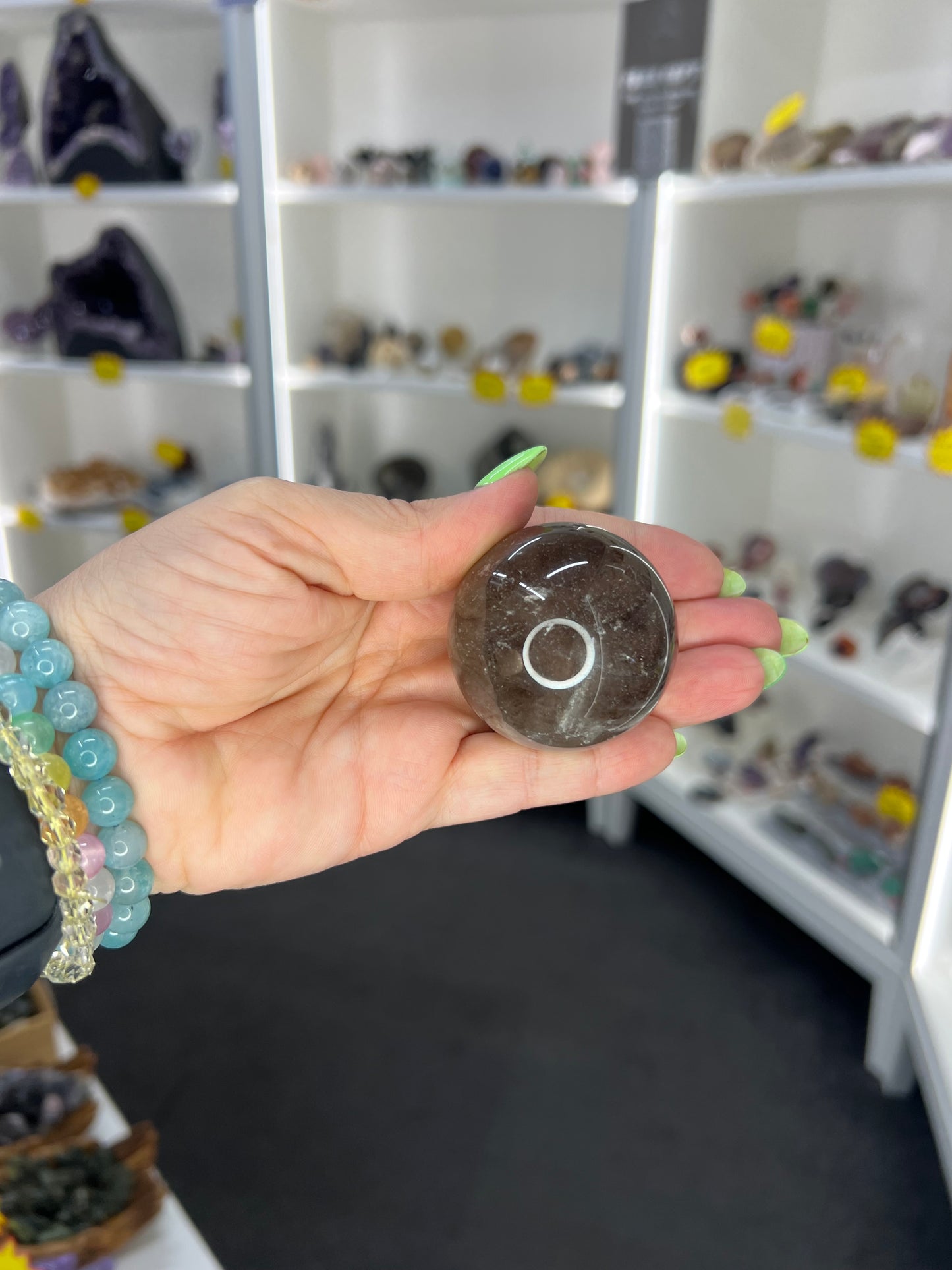 Smoky Quartz Sphere on Stand