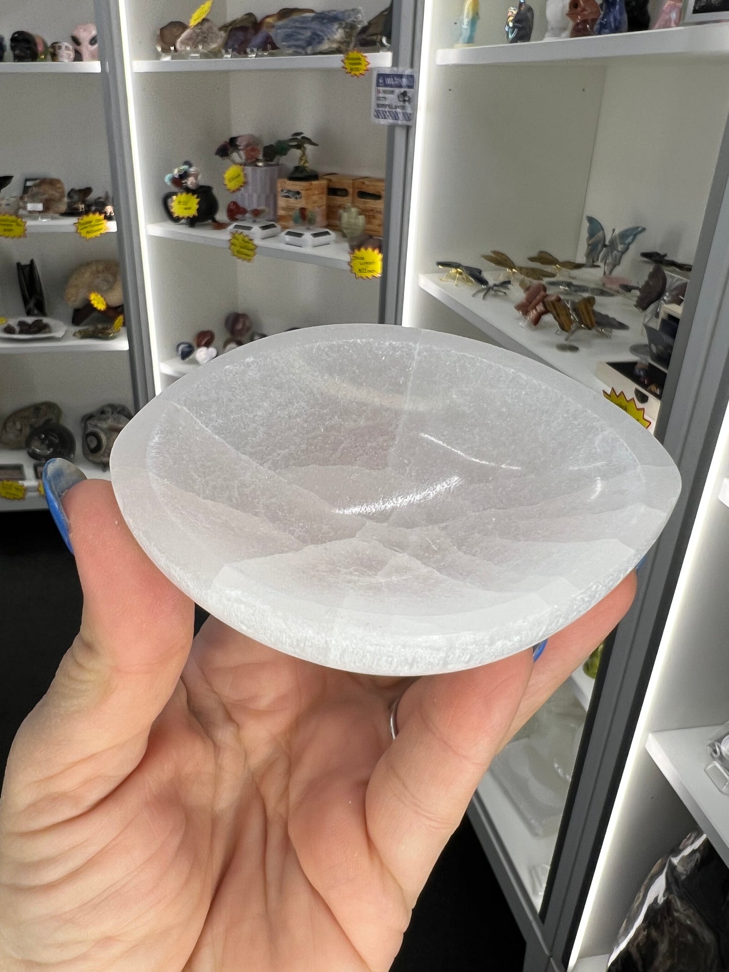 Selenite Oval Bowl