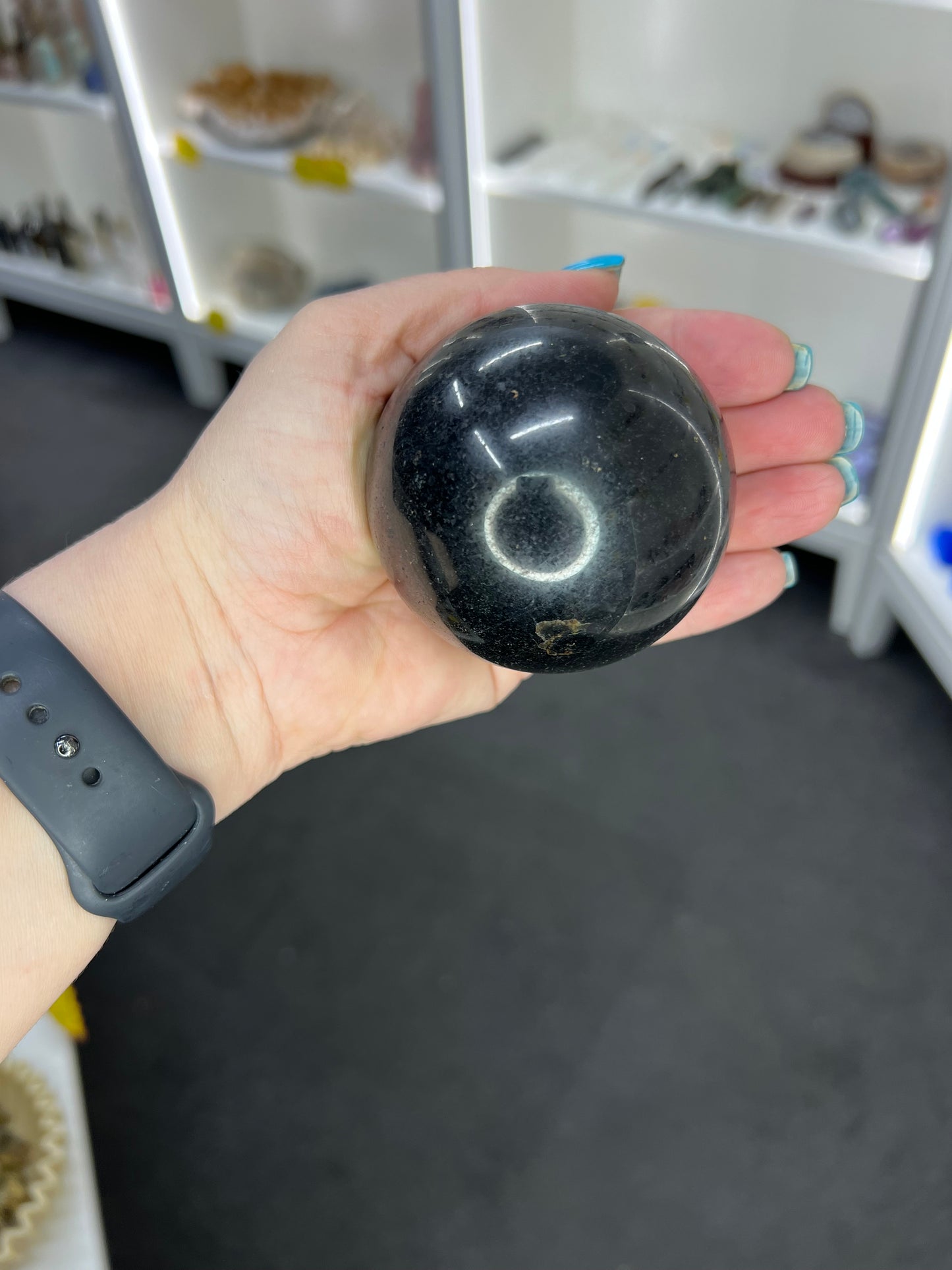 Black Tourmaline Sphere with Stand
