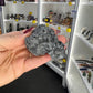 Larvikite Skull with Snake