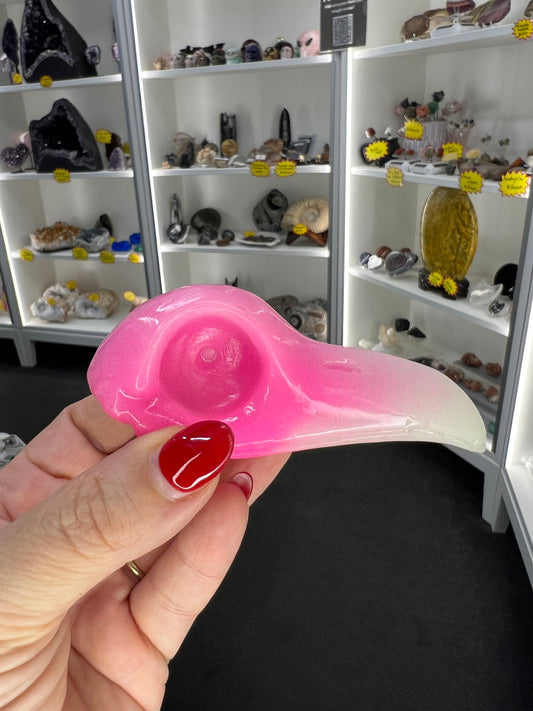 Luminous Crow Skull (Glow in the Dark)