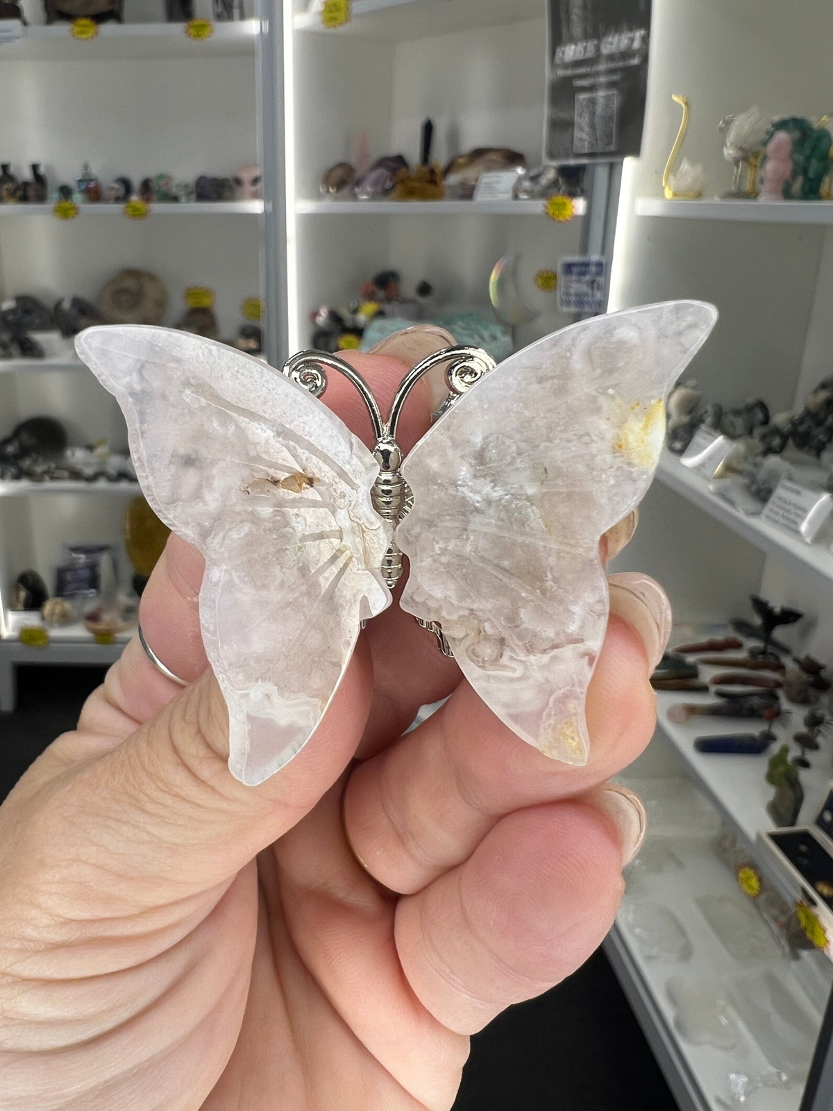 Flower Agate Butterfly