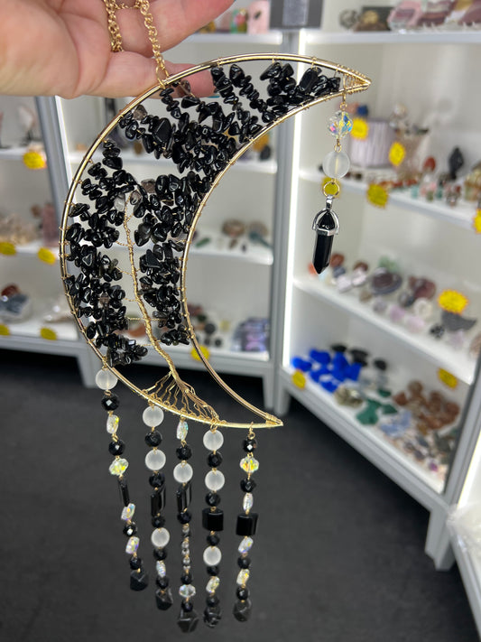 Crystal Moon Suncatcher