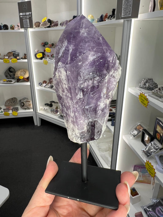 Amethyst Point on Stand