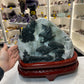 Huge Jade Landscape on Wooden Stand