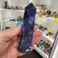 Blue Flower Agate Tower