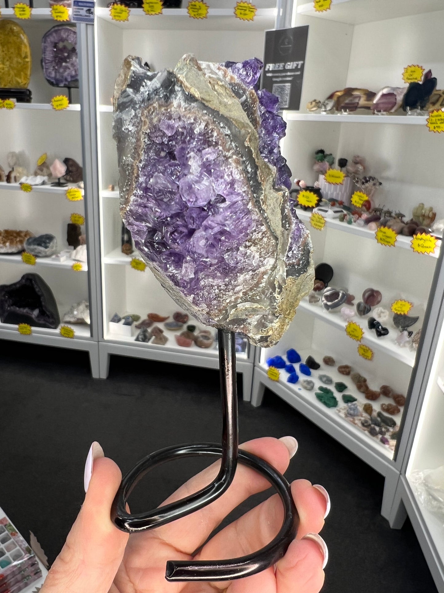 Amethyst Cluster on Stand