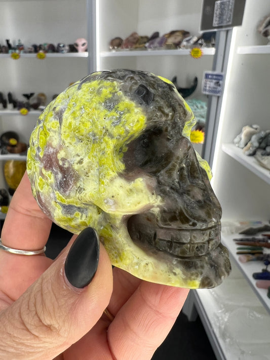 Plum Jade Skull