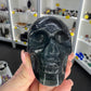 Black Fluorite Skull (UV Reactive)
