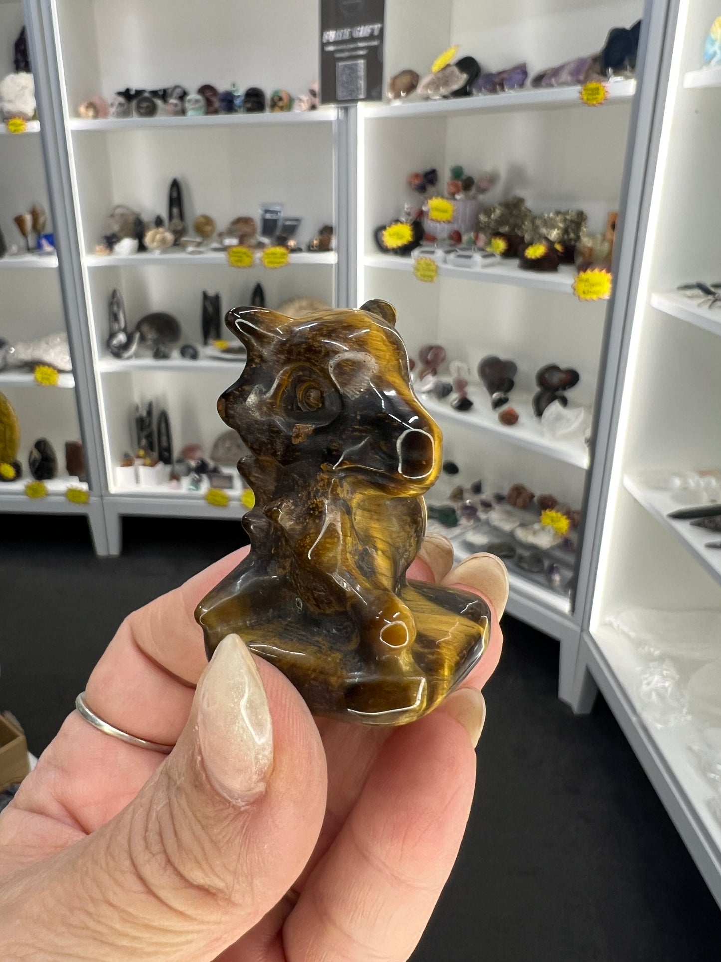 Tigers Eye Character Carving