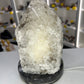 Smoky Quartz Point Lamp on Fossil Orthoceras Base