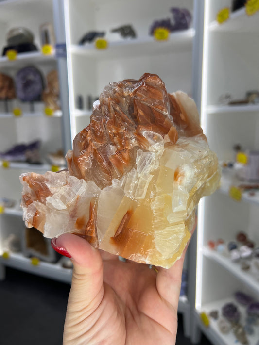 Rainbow Calcite Cluster