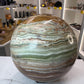Green Onyx Sphere on Stand