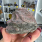 Rhodonite Skull with Snake