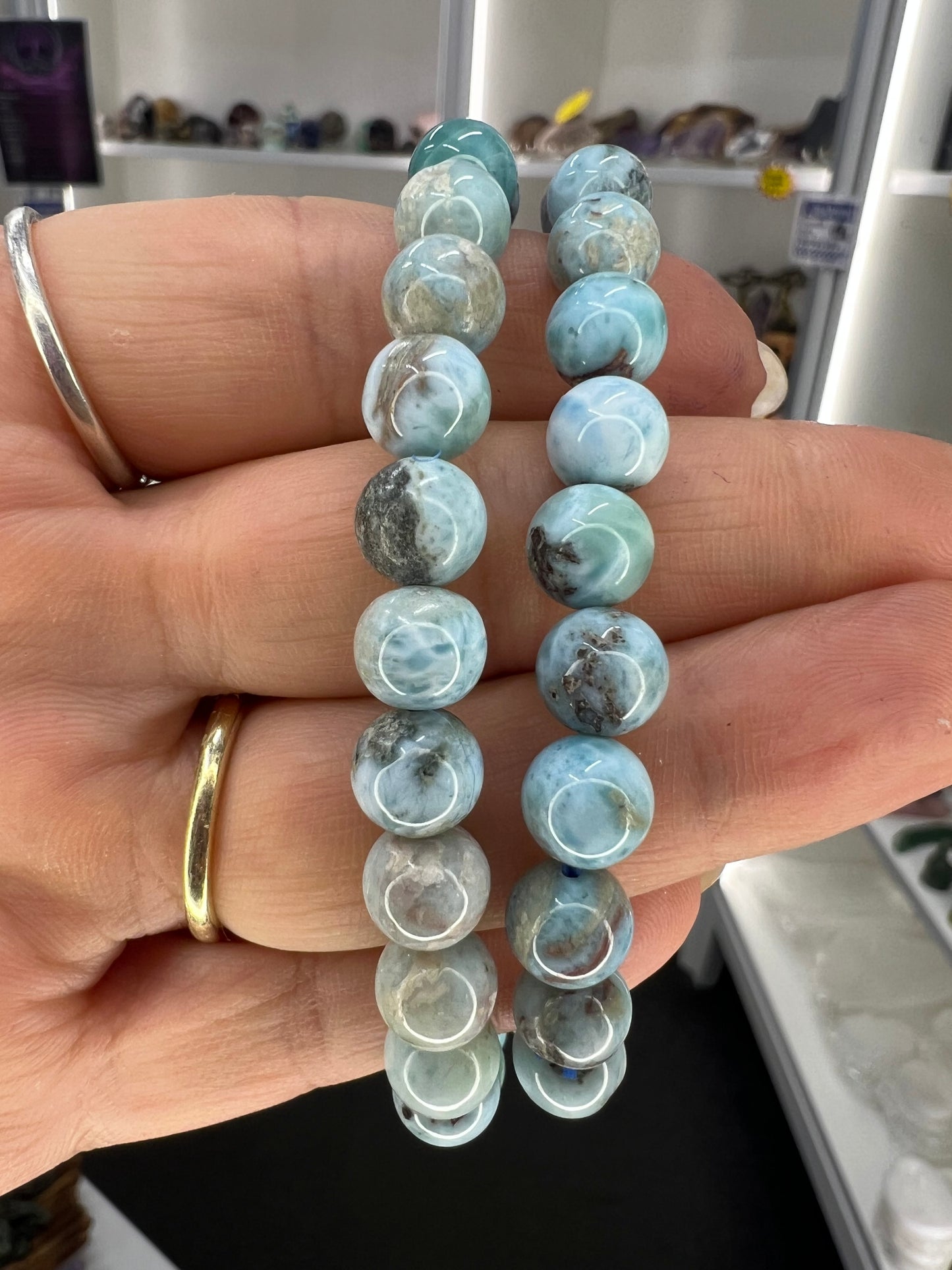 Larimar 6mm Bracelet
