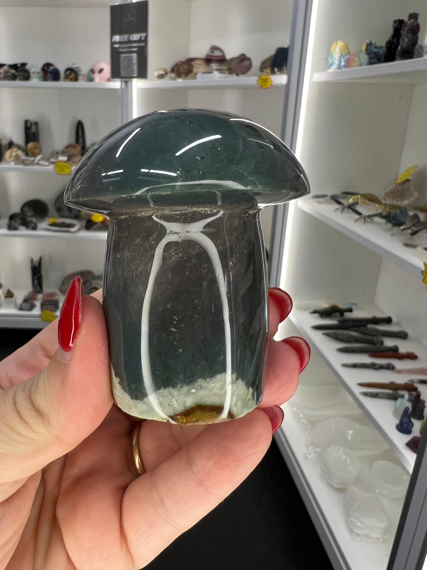 Polychrome Jasper Mushroom