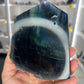 Black Fluorite Tower/Slab (UV Reactive)