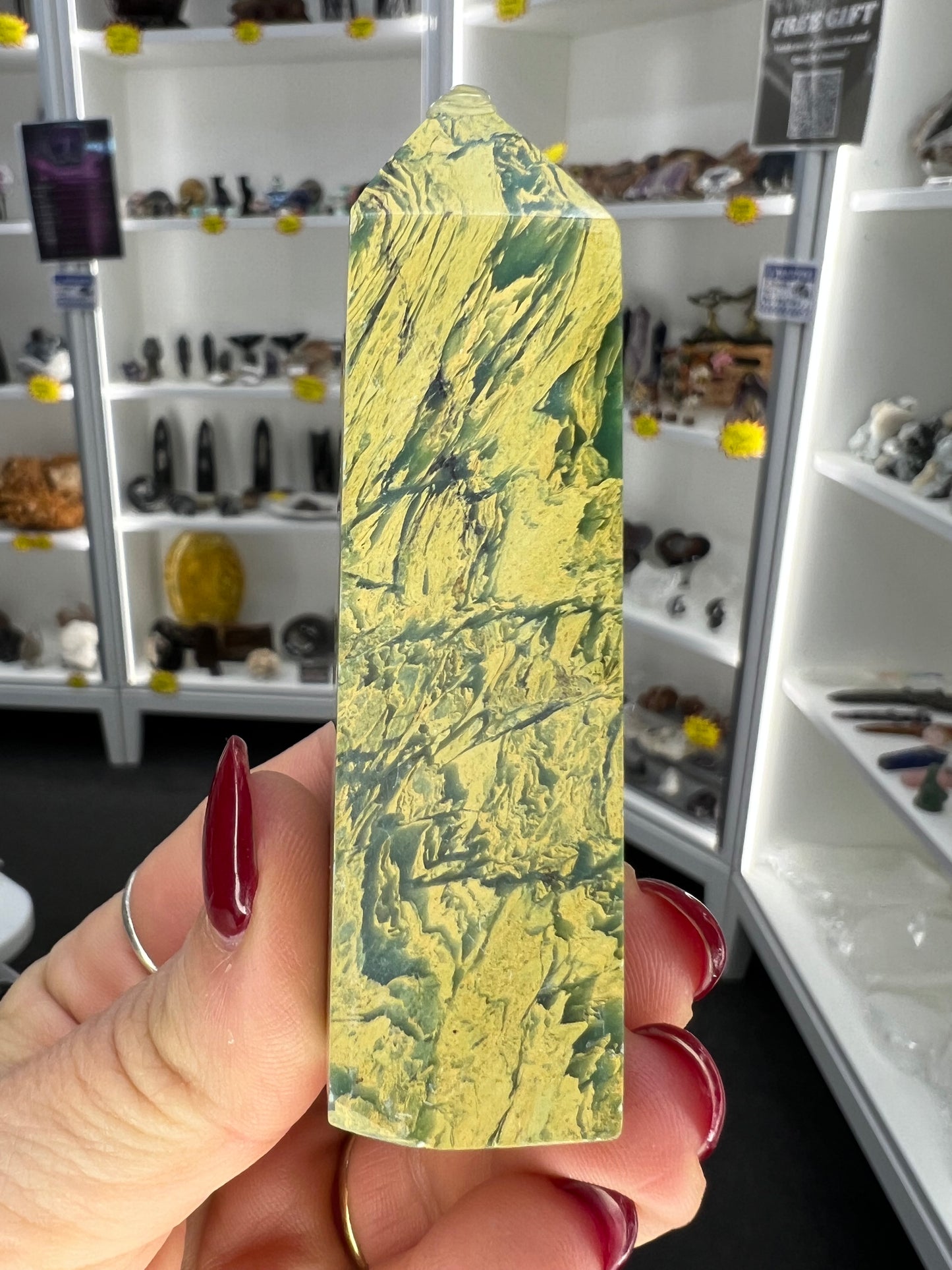 Yellow Unakite Tower