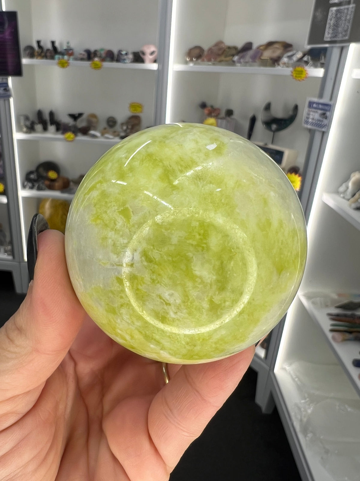 Xiu Jade Sphere on Stand
