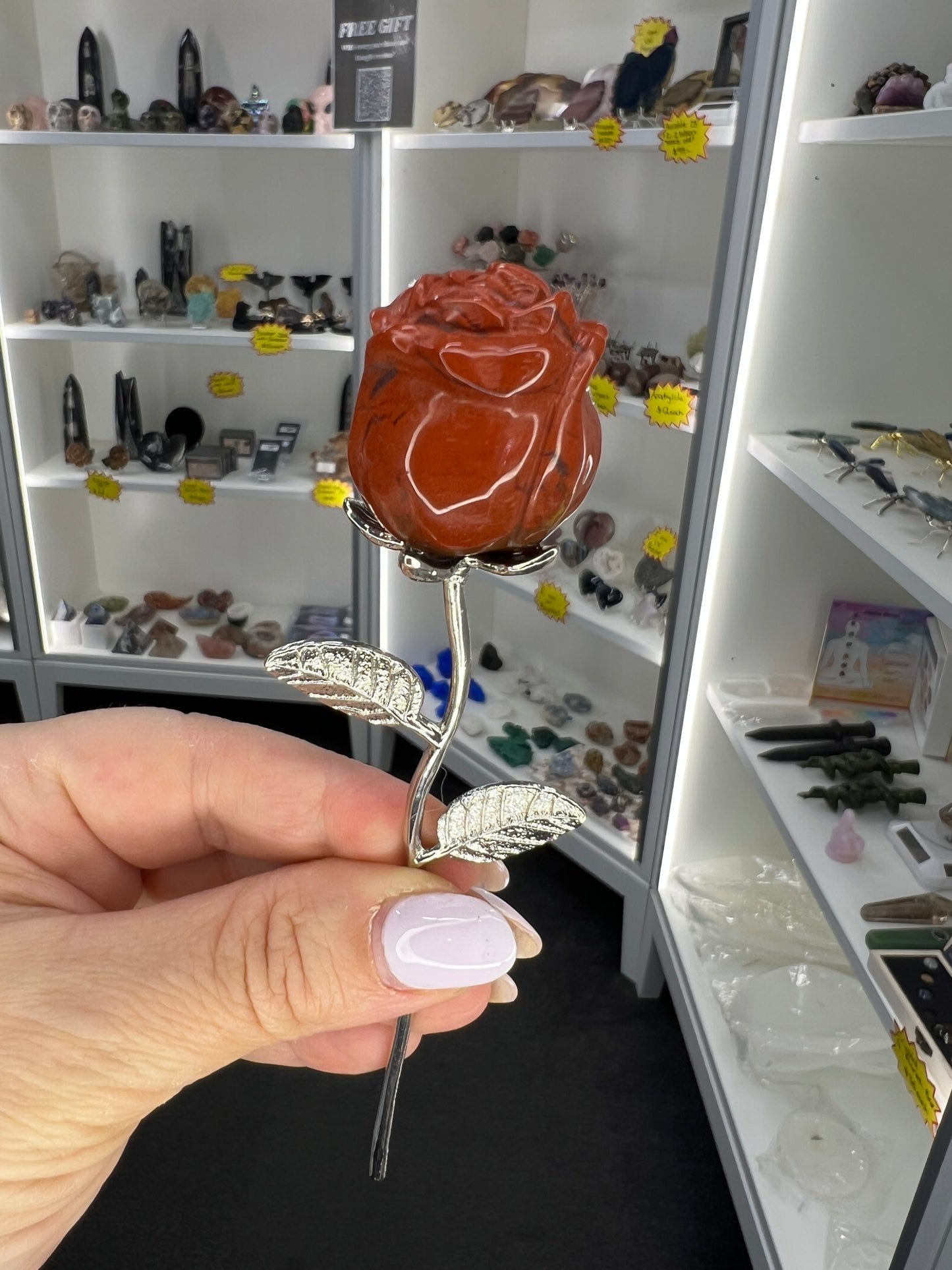 Red Jasper Forever Rose