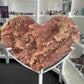 Pink Amethyst Heart on Stand