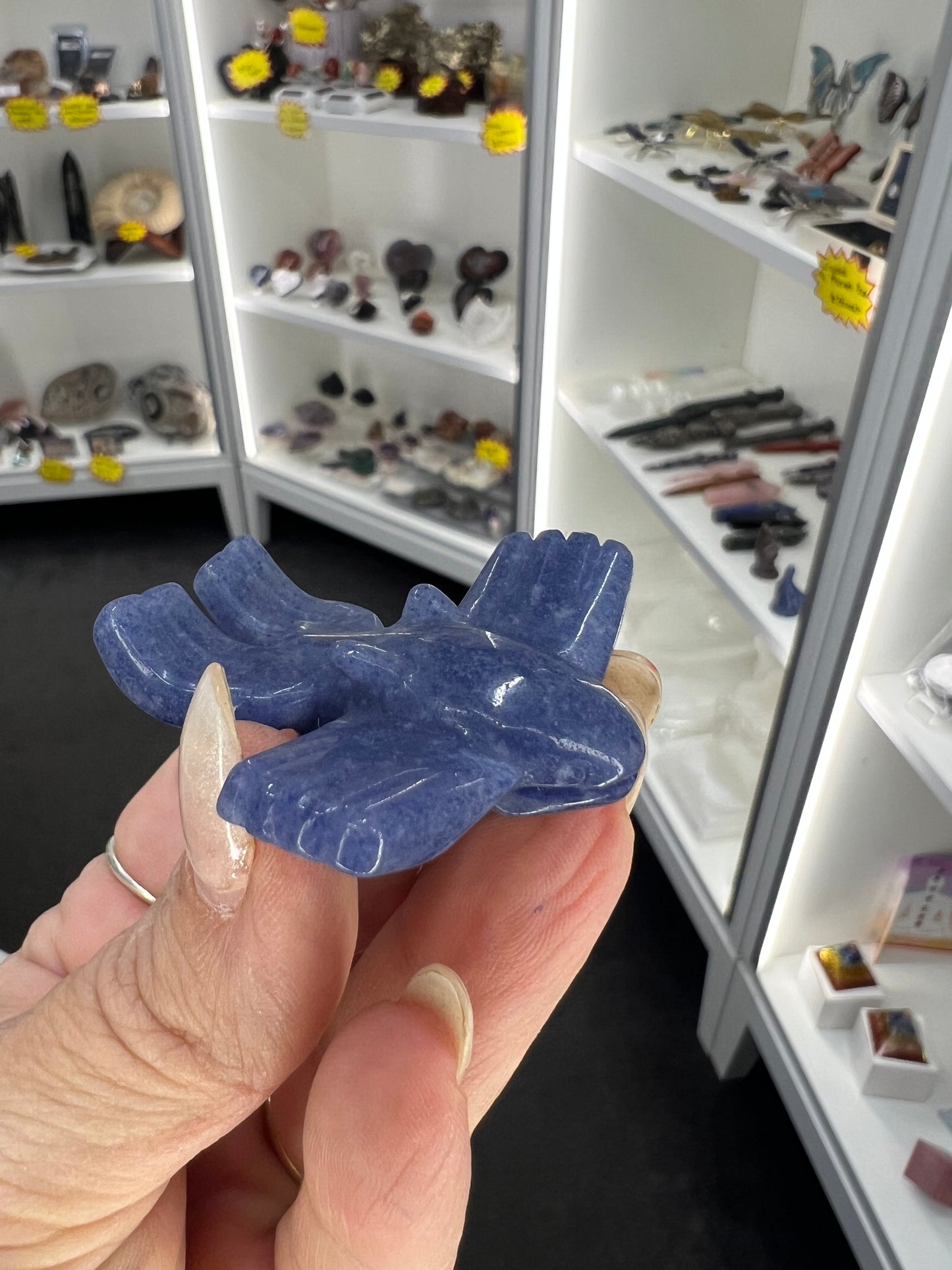 Blue Aventurine Character Carving