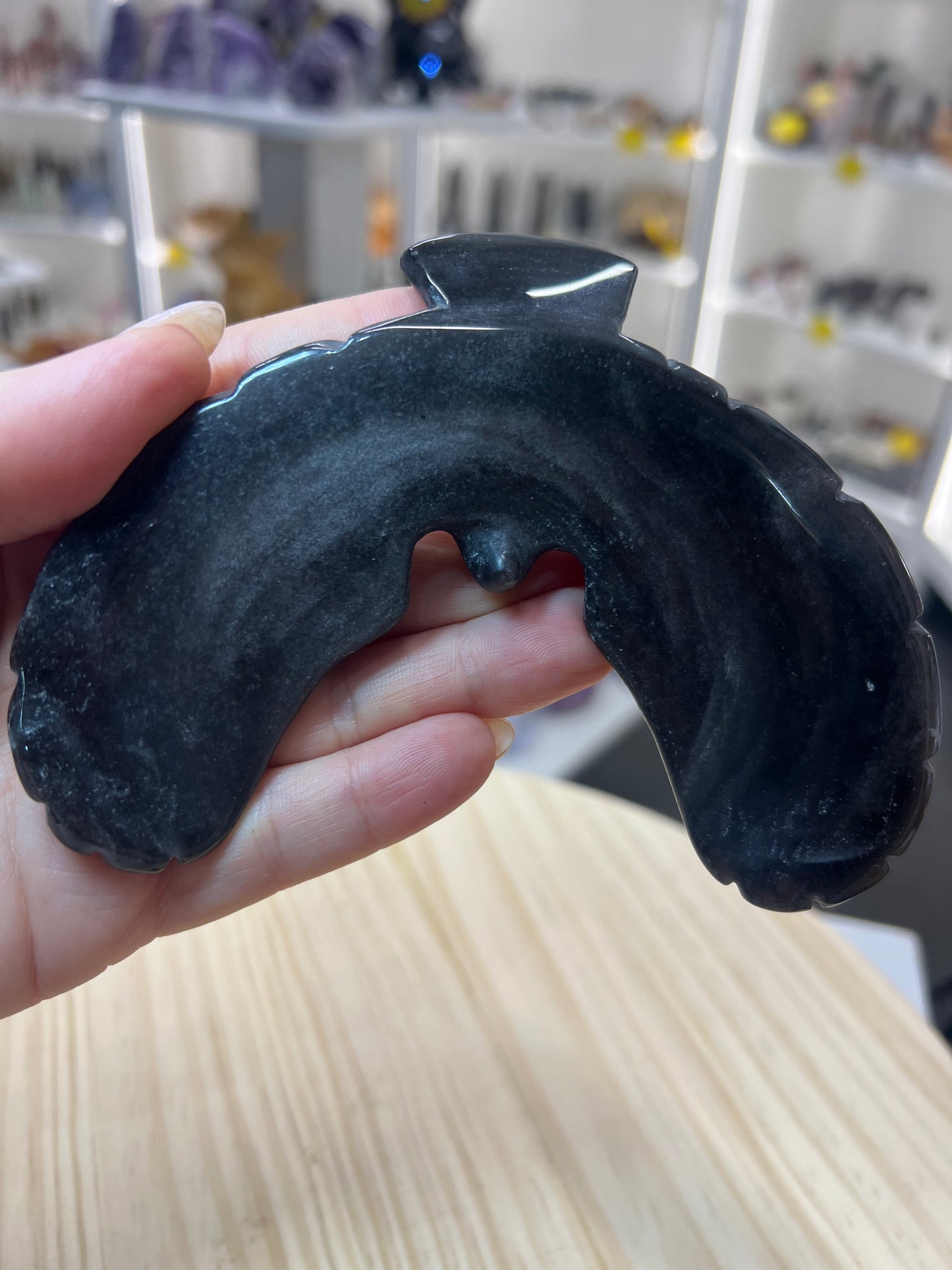 Silver Sheen Obsidian Eagle