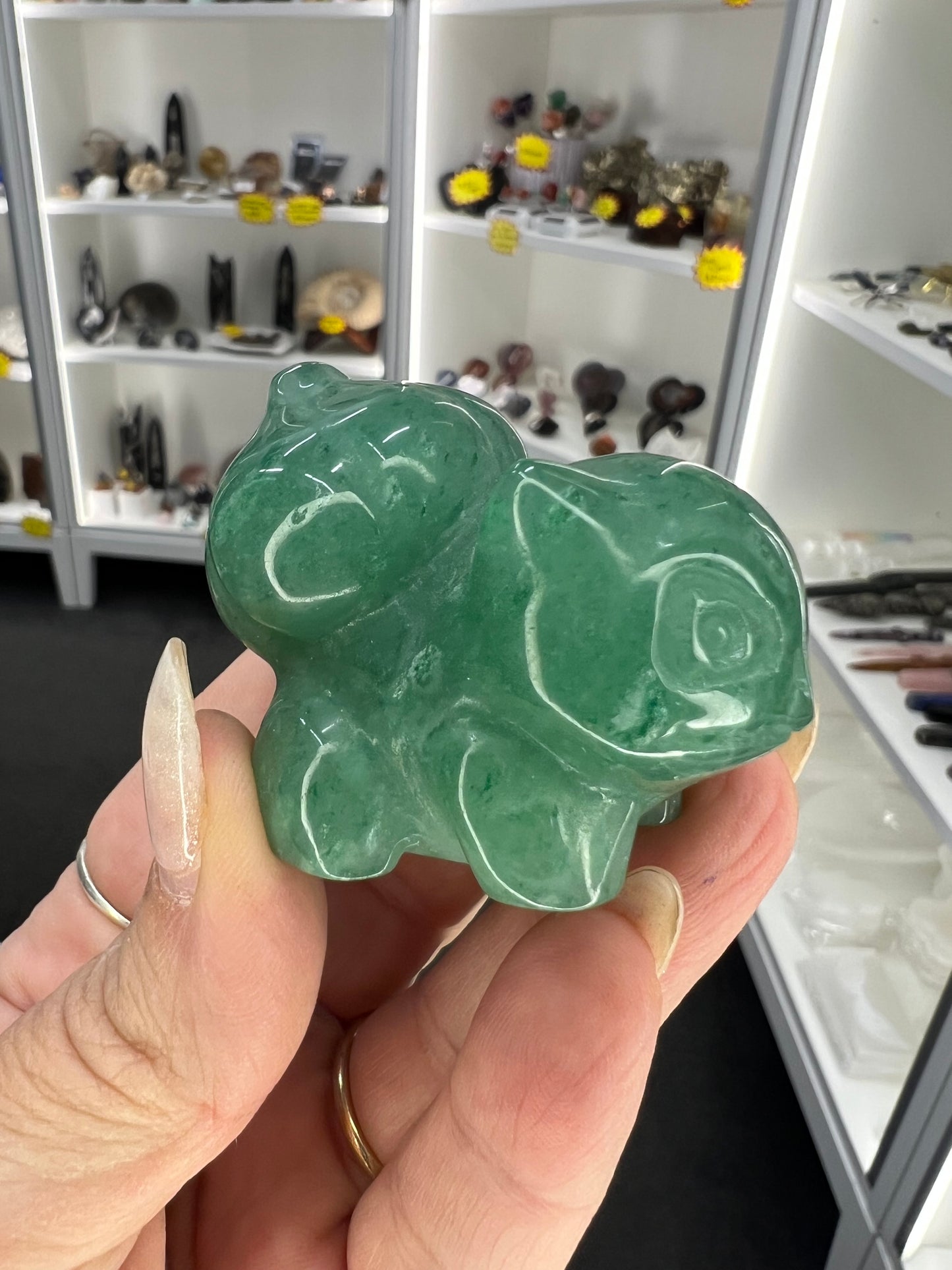Green Aventurine Character Carving