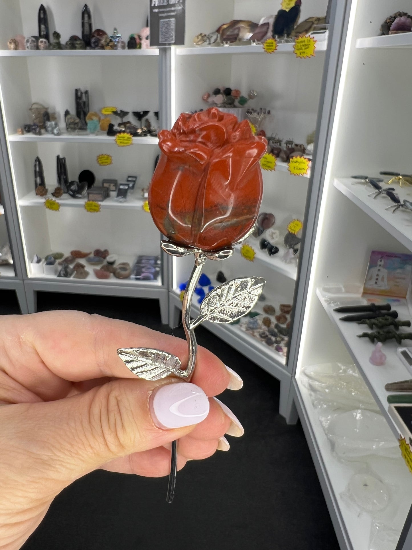 Red Jasper Forever Rose