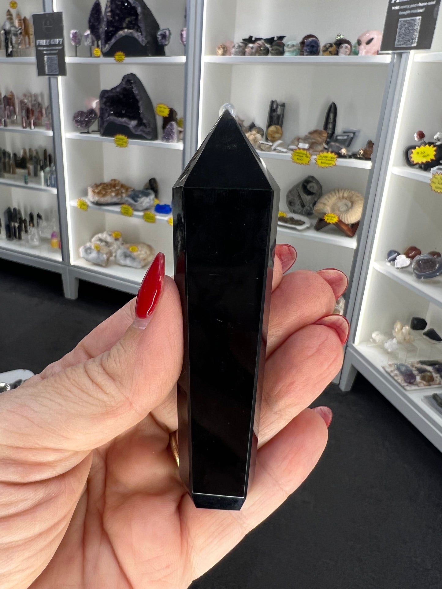 Black Obsidian Pipe