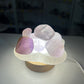 Amethyst Tumbles on Selenite Bowl Lamp