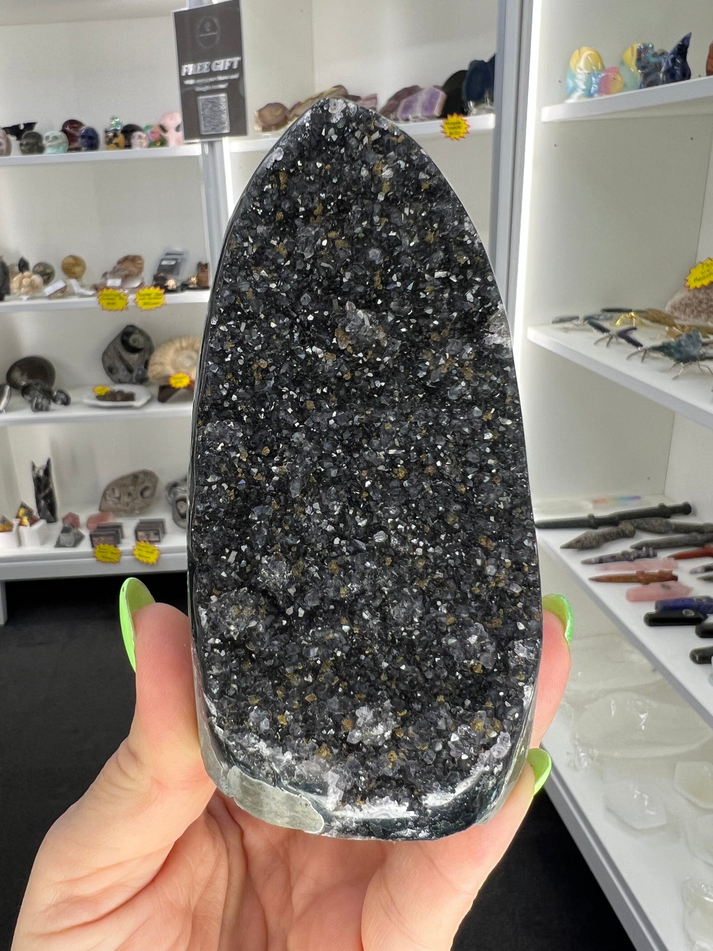 Black Amethyst Cluster