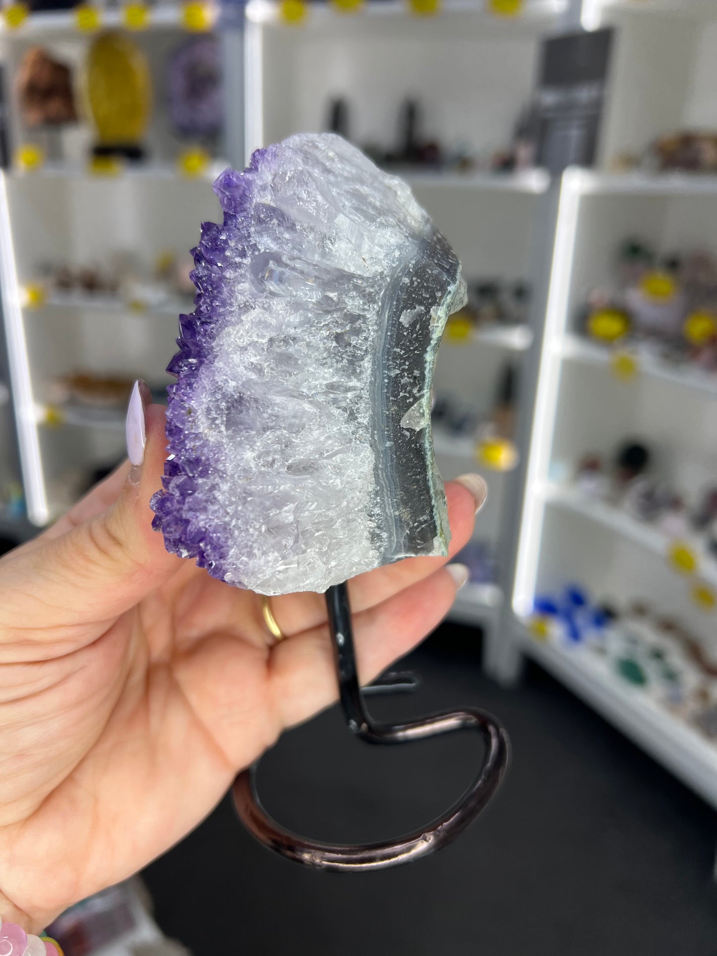 Amethyst Cluster on Stand