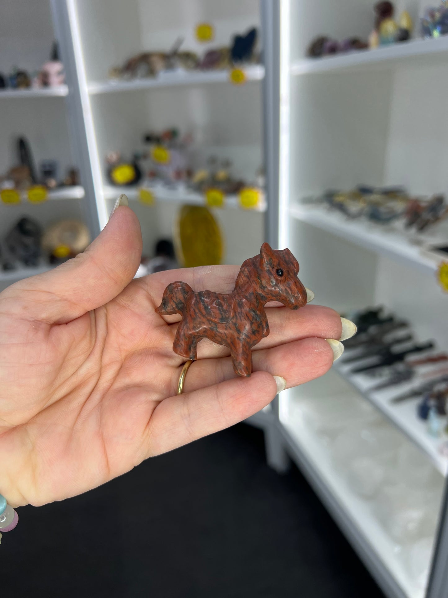 Mahogany Obsidian Horse