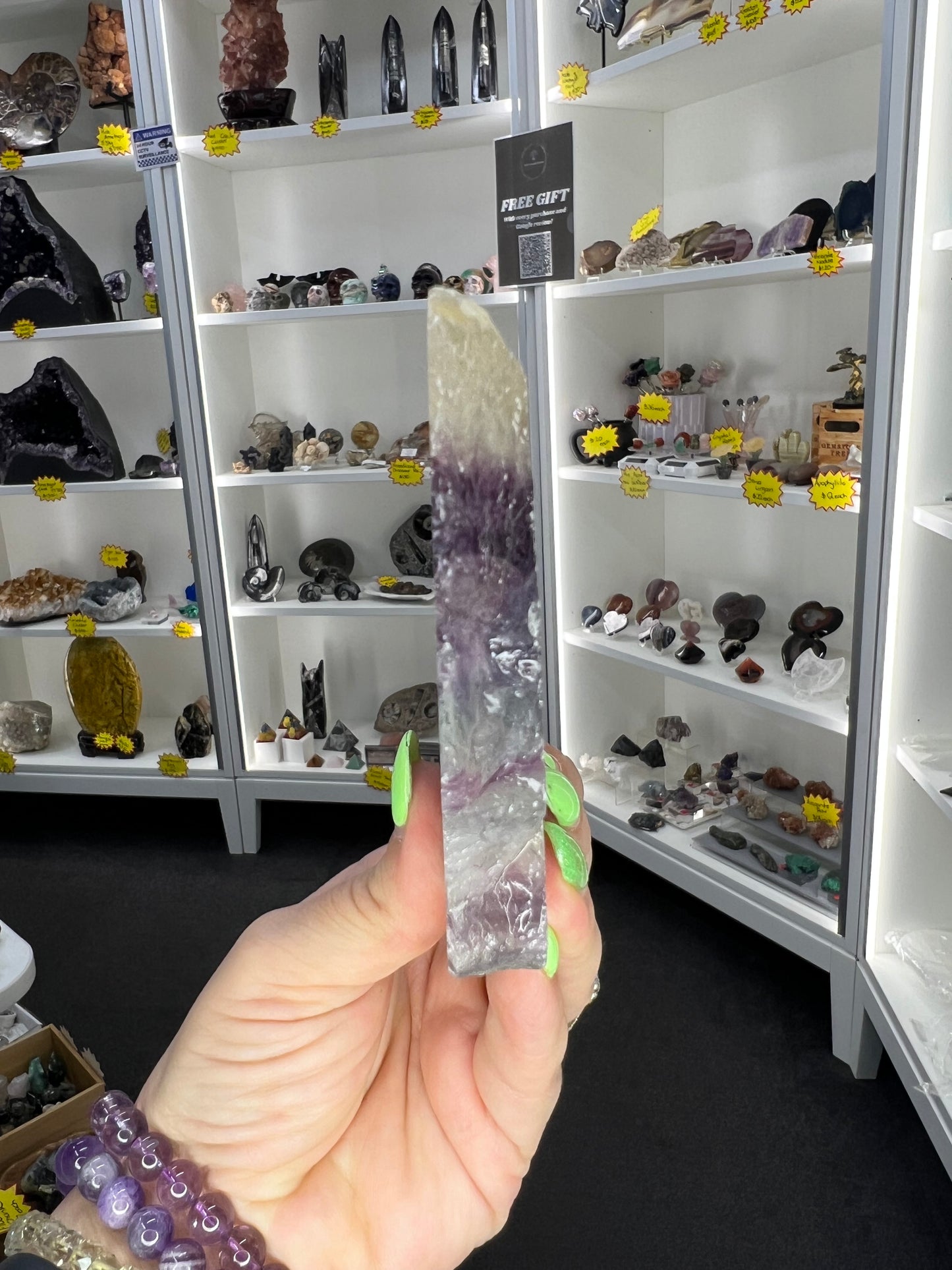 Fluorite Slab on Stand