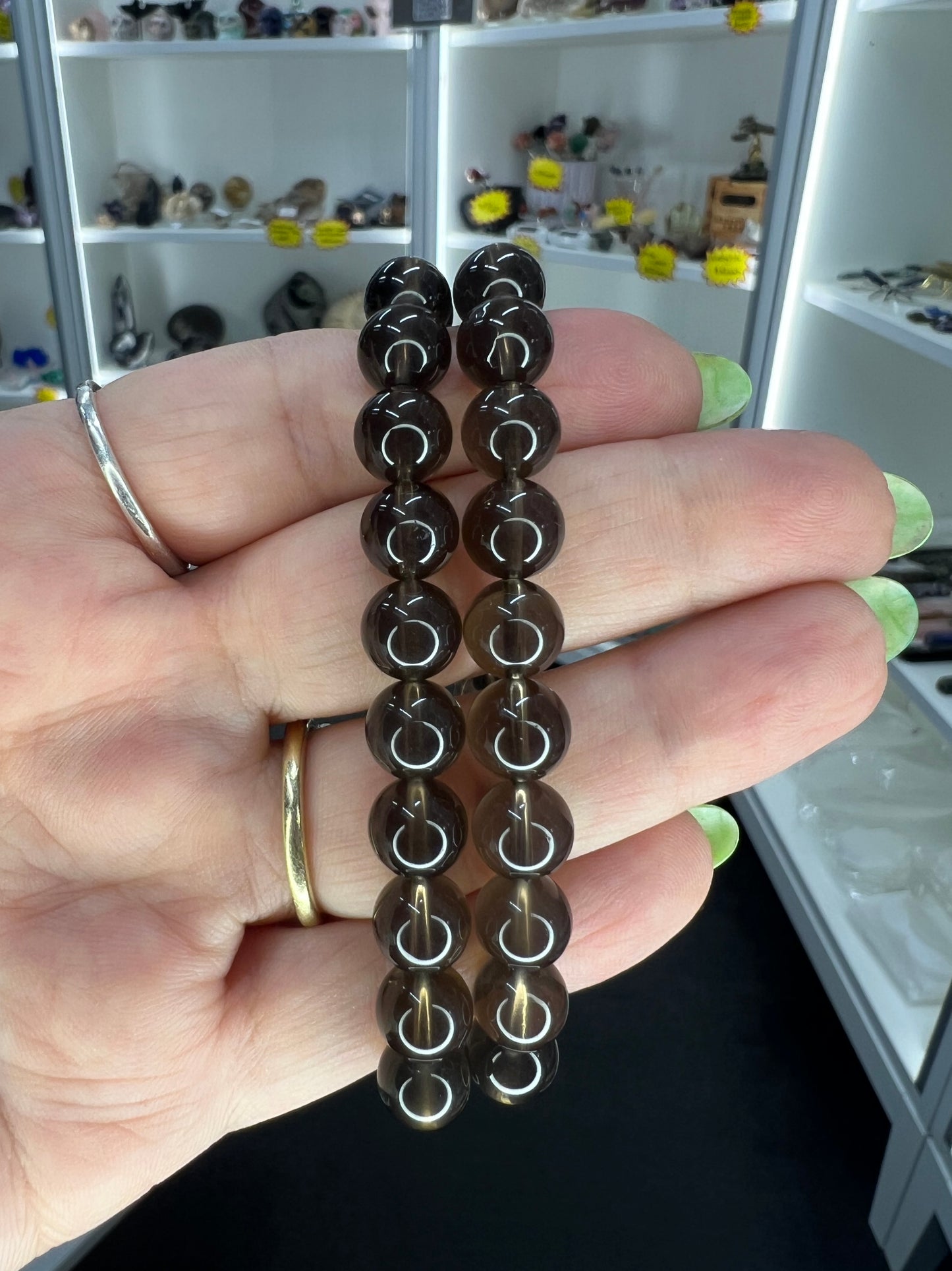 Smoky Quartz 8mm Bracelet