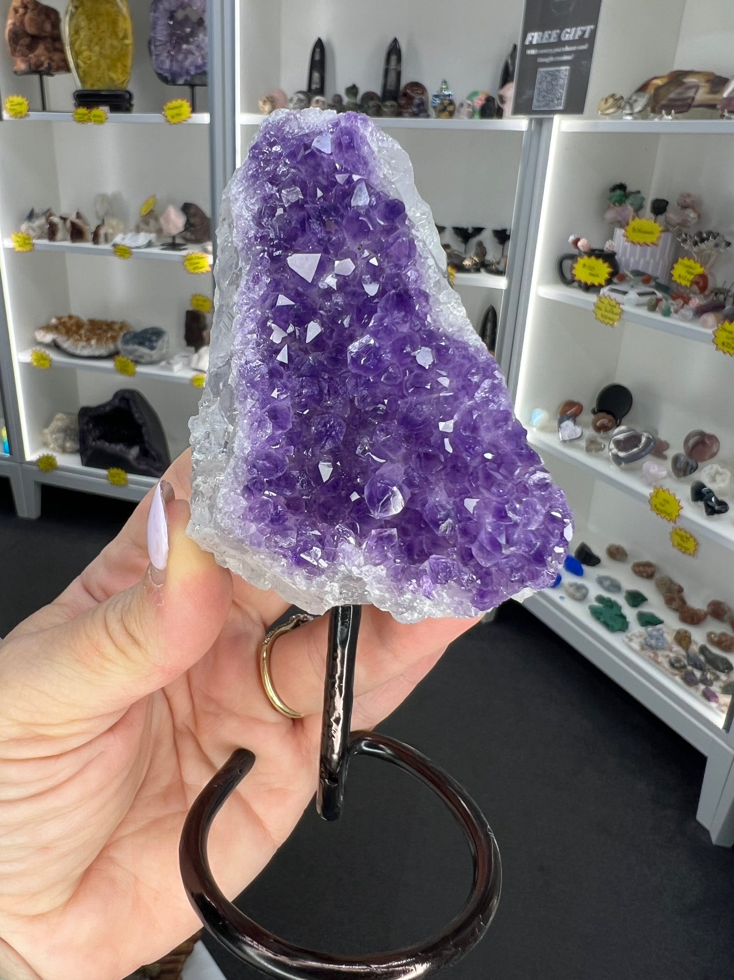 Amethyst Cluster on Stand
