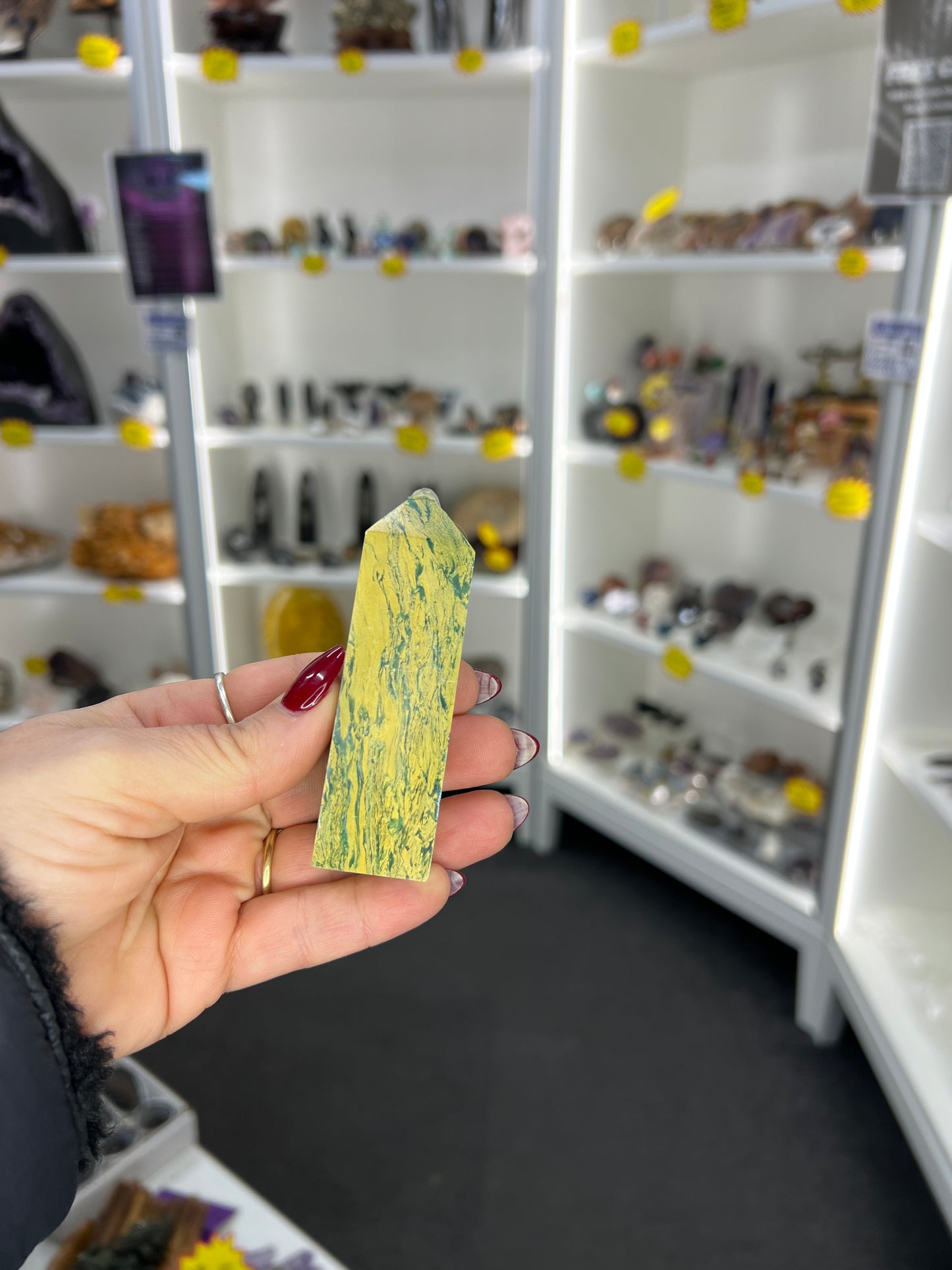 Yellow Unakite Tower