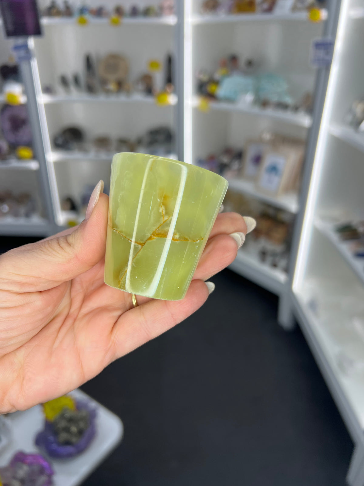 Green Onyx Shot Glass