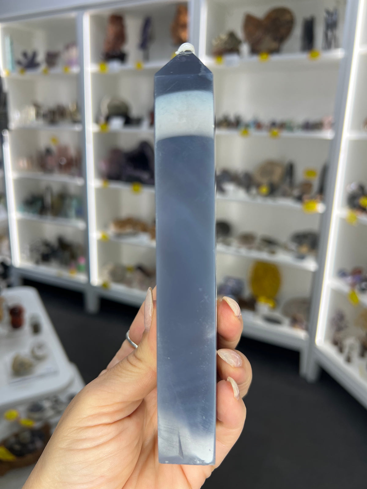 Druzy Agate Tower
