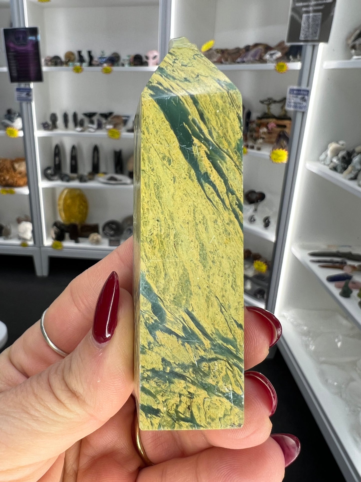Yellow Unakite Tower