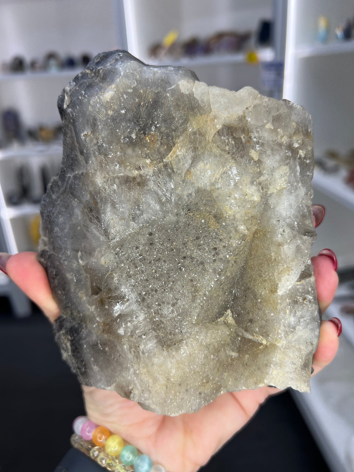 Black Quartz Cluster